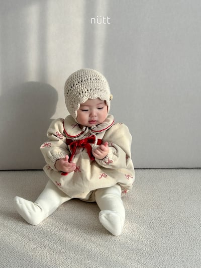 Nutt05｜(3m-16m) 蝴蝶結夾層棉包屁衣18