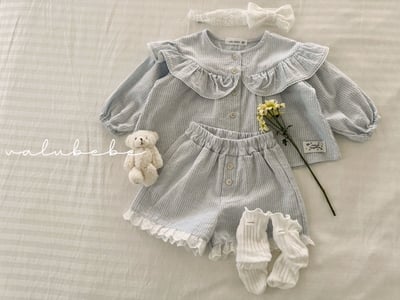 Valubebe70｜(65-90) 蕾絲細條紋短褲12