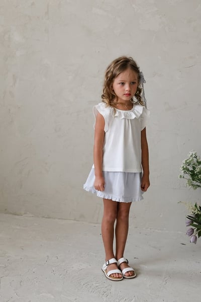 FLO38｜(75-140) 花邊波浪褲裙21