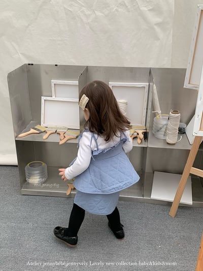 JE 389｜(73-100cm)  細肩絎縫線套裝裙6