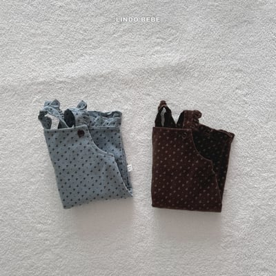 Lindo21｜(3m-18m) 荷葉摺邊吊帶連身扣8