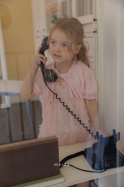 M-KIDS10｜(65-115cm) 短袖開襟綁帶外套10