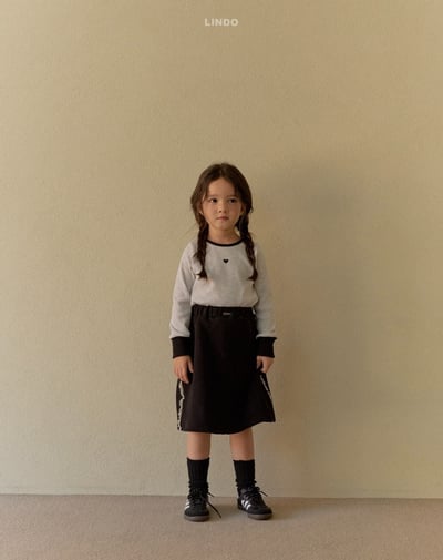 Lindo39｜(80cm-125cm) 愛心撞色上衣17