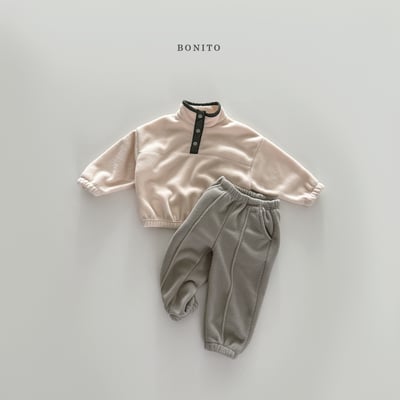 Bonito06｜(75cm-125cm) 半開襟刷毛套裝16