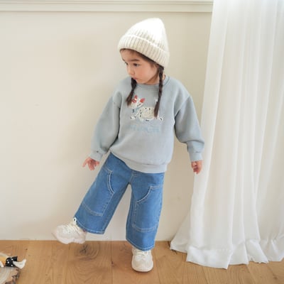 neneru13｜(70cm-125cm) 3色小狗插畫休閒上衣3