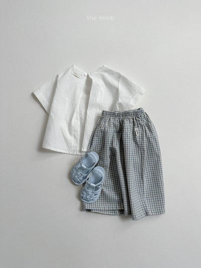 MiniRobe09｜(70-110) 格紋直筒長褲4