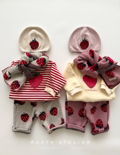 AOSTA05｜(6m-5y) 印花針織圍巾21