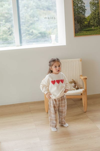M-KIDS42｜(65-115cm) 2色愛心印花休閒上衣13