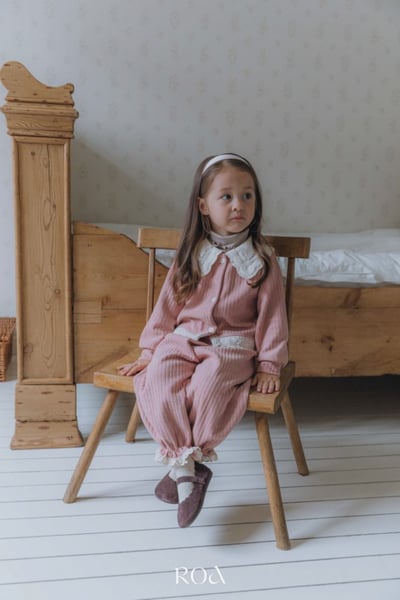 ROA11｜(80cm-120cm) 2色蕾絲翻領絨毛開衫上衣19