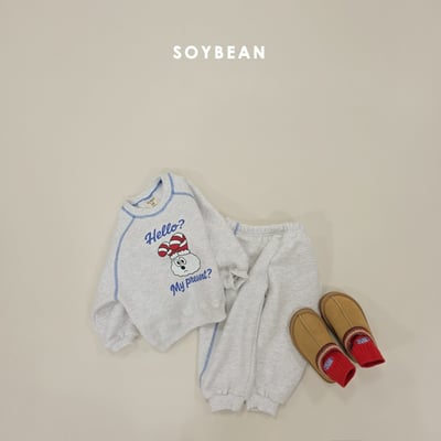 Soybean70｜(75cm-118cm) 雪兔印花休閒套裝16