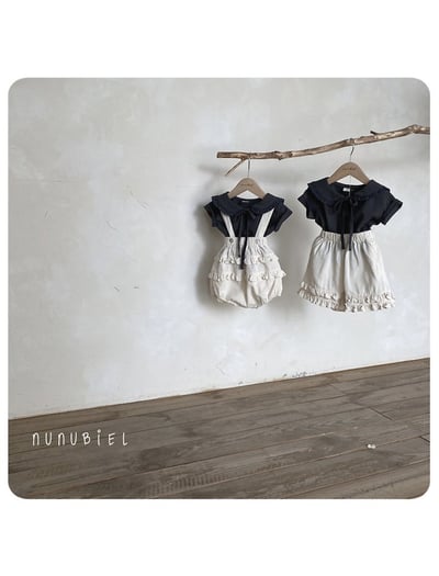 NUNU BIEL16｜(65-115cm) 翻領蝴蝶結上衣4