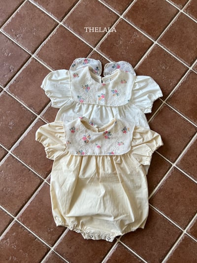 thelala56｜ (0m-18m) 玫瑰翻領包屁衣6