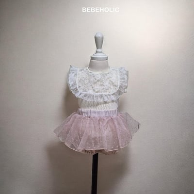 Bebe holic09｜(3m-18m) 爆米花蕾絲褲6