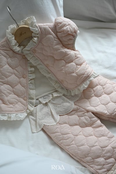 ROA09｜(80cm-120cm) 2色菱格蕾絲邊鋪棉背心20