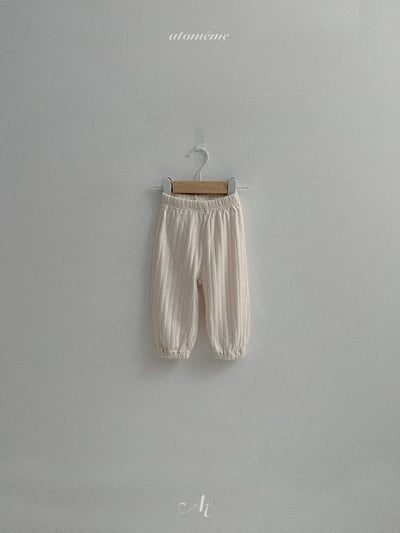 Atomeme23｜(70-110) 壓紋縮口休閒褲7