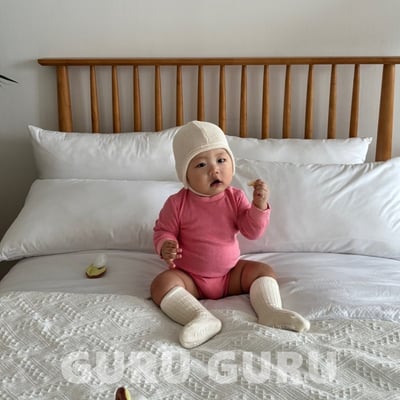 GURU GURU06｜(6m-24m) 4色磨毛綁帶帽15