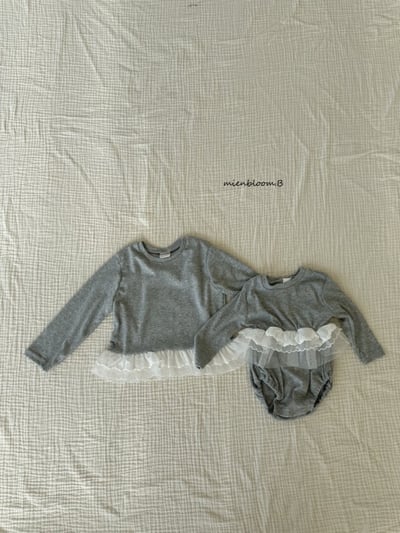 Bloom.b40｜(0m-18m) 蕾絲裙擺包屁衣13