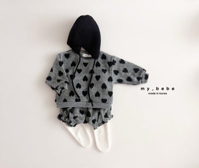 my_bebe22｜(-6m-12m-) 愛心印花套裝3