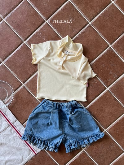 thelala17｜ (70-115) 荷葉邊牛仔短褲7