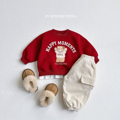 vivid91｜(78cm-125cm) 小熊印花休閒套裝8