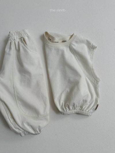 MiniRobe06｜(70-110) 素面圓弧壓線縮口褲3