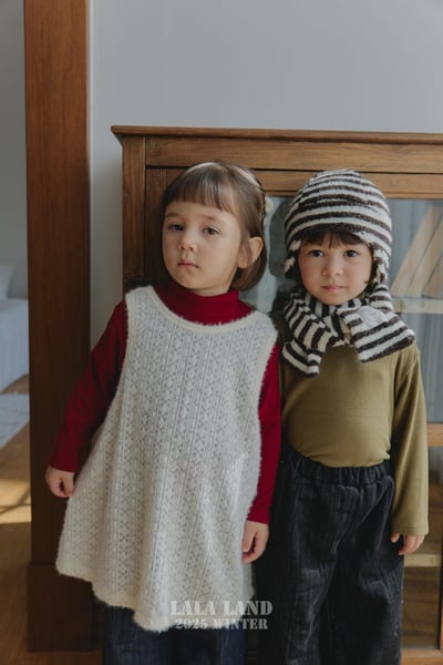 lala land47｜(free) 2色條紋保暖圍巾7