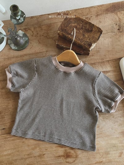 Mon petit17｜(73-118cm) 條紋撞色上衣5