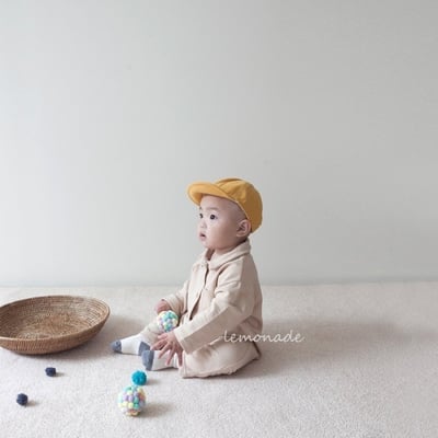 LEMONADE49｜(55cm-85cm) 2色有領素面連身衣10