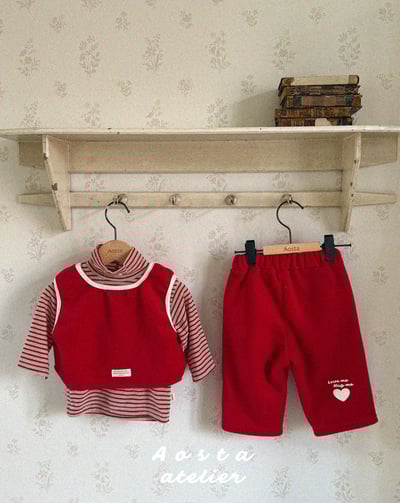 AOSTA70｜(6m-5y) 毛呢滾邊背心22