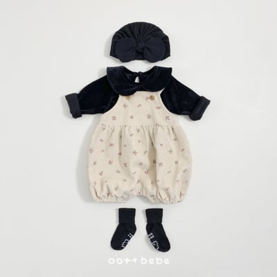 Oottbebe01｜(0m-12m) 絲絨圓領上衣8