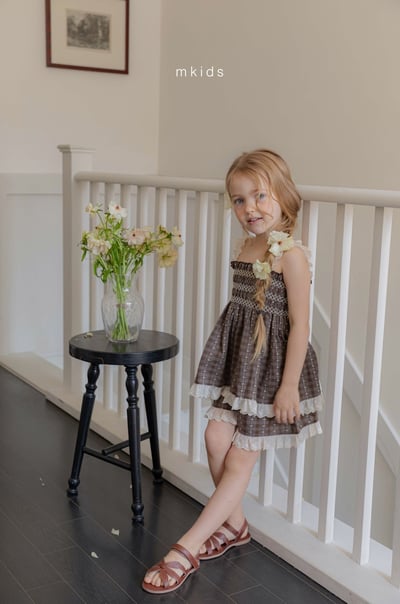 M-KIDS18｜(65-115cm) 蕾絲滾邊上衣13