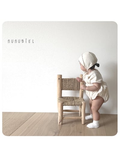 NUNU BIEL31｜(65-115cm) 燕麥蕾絲裙/包屁褲12
