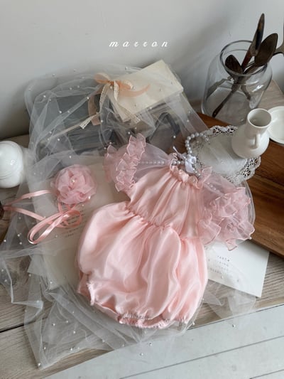 Marron05｜(3m-18m 1y-6y) 玫瑰花公主包屁衣/洋裝17