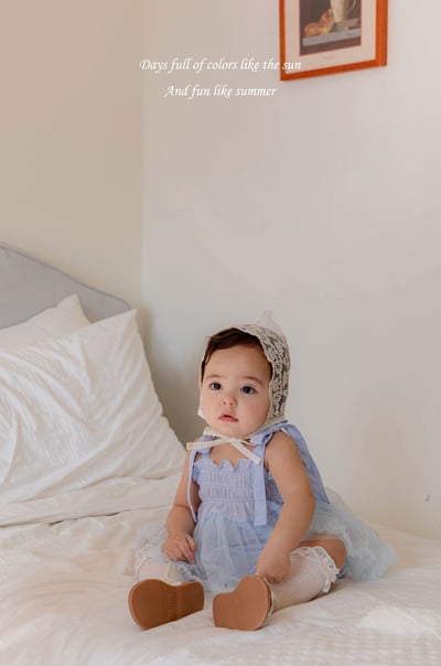 M-KIDS33｜(65-80cm) 浪漫綁帶包屁洋裝15