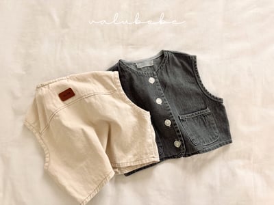 Valubebe 06｜(65-90cm) 牛仔背心外套4