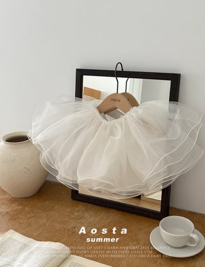 AOSTA63｜(Free) 蕾絲蛋糕襯網裙1