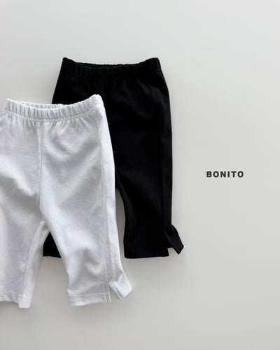 Bonito11｜(75cm-125cm) 2色簡約素色七分褲3