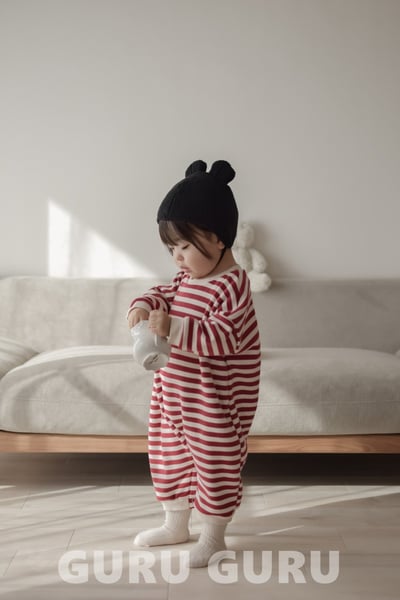 GURU GURU02｜(6m-24m) 2色條紋連身衣14