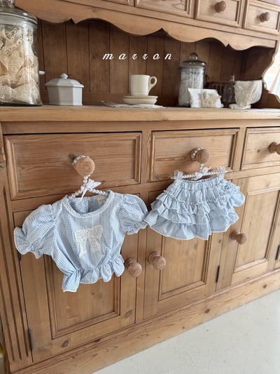 Marron21｜(1y-6y) 愛麗絲蝴蝶襯衫8