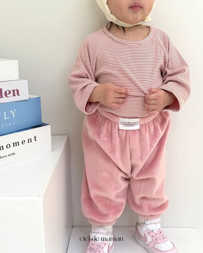 Cieldemaman05｜(76cm~110cm)  4色條紋長袖上衣9