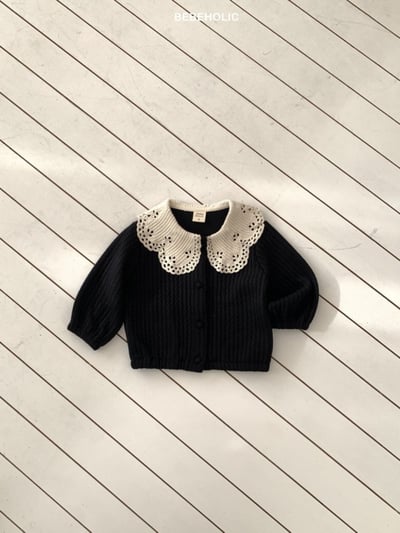Bebe holic22｜(3m-18m) 花瓣領針織開襟外套11