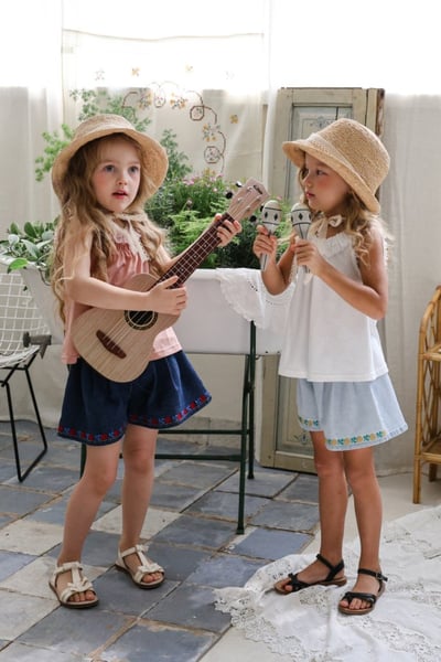 FLO26｜(75-140) 蕾絲胸皺背心5