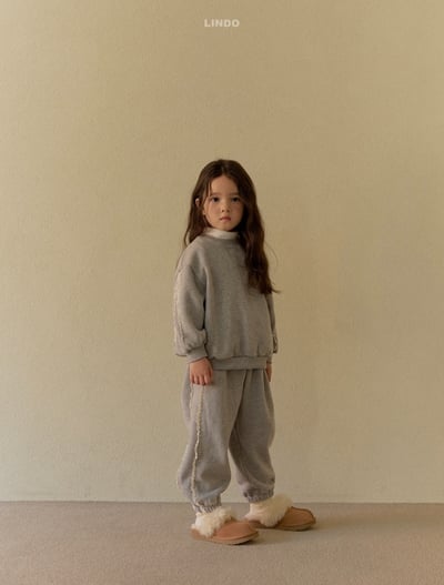 Lindo46｜(80cm-125cm) 蕾絲滾邊休閒上衣20