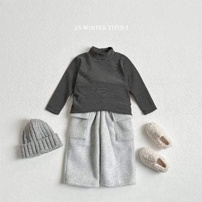 vivid77｜(78cm-125cm) 條紋中領上衣12