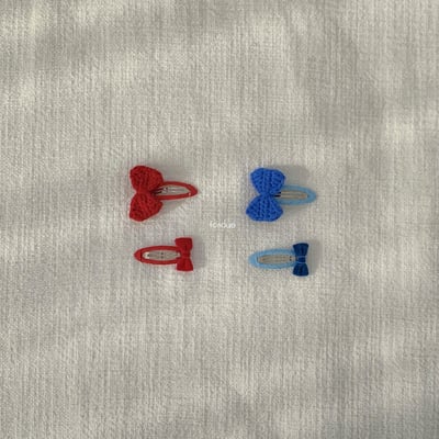 Fondue 40｜(Free)  針織蝴蝶結髮夾1