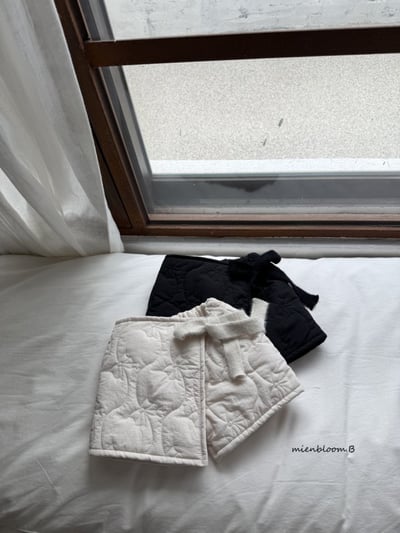 Bloom.b47｜(85cm-125cm) 蝴蝶結印花絎縫綁帶褲裙1