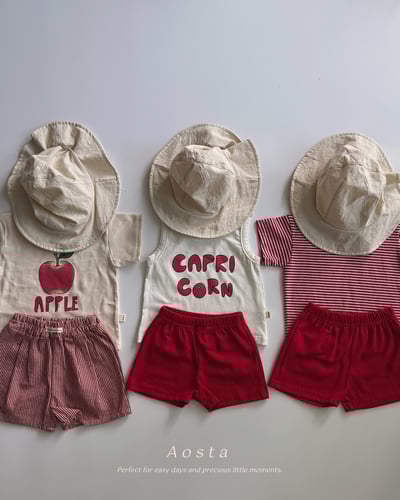 AOSTA57｜(6m-5y) 3款英文字母無袖背心24