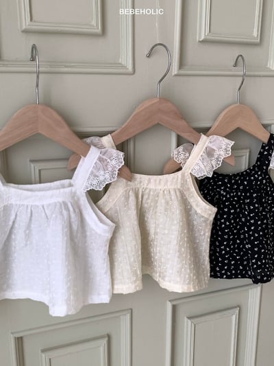 Bebe holic32｜(3m-18m) 碎花精靈袖上衣4