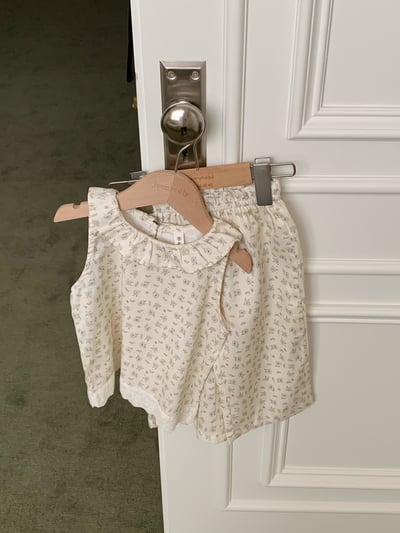 JE44｜(73-120cm) 碎花荷葉背心長褲套裝25