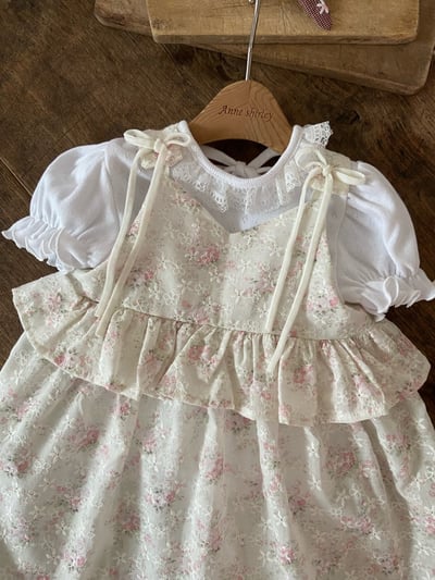 Anne Shirley11｜(1y-5y) 1色蕾絲荷葉露背綁帶上衣11